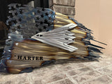 Tattered American Flag - B2 Bomber Edition