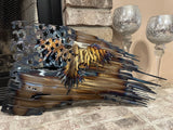 Tattered American Flag -  Rising Eagle Edition
