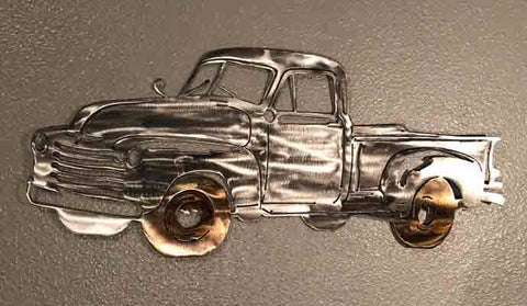1951 Chevy Truck Metal Wall Decor
