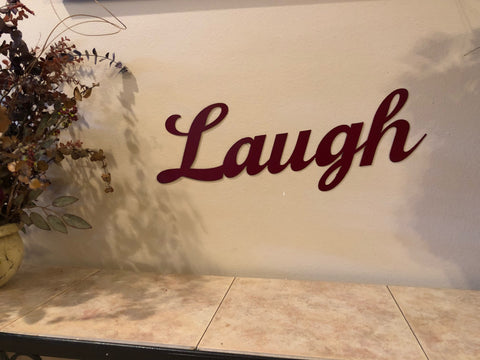Laugh Sign - Metal Wall Decor