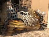 Tattered American Flag - 1969 z28 Camaro Edition