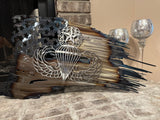 Tattered American Flag - Master Parachutist - Airborne Wings Edition
