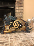 Tattered American Flag - University of Colorado Edition