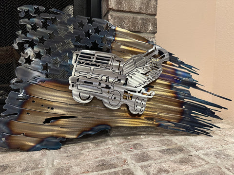 Tattered American Flag - MLRS Edition