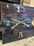 Military Guidon Flag Metal Wall Art | Army Wall Decor | Veteran Gift