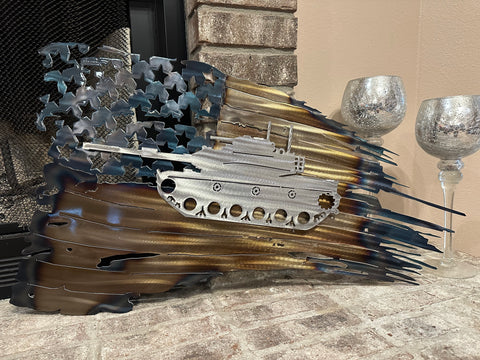 Tattered American Flag - M60 Tank Edition