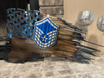 Tattered American Flag - Master Sergeant Rank Edition