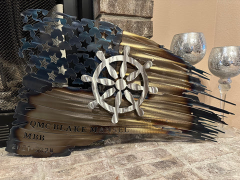 Tattered American Flag - Quartermaster Edition