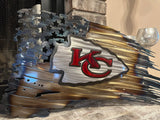 Tattered American Flag - Kansas City Chiefs Edition