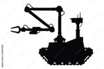 Tattered American Flag - Talon EOD Robot Edition