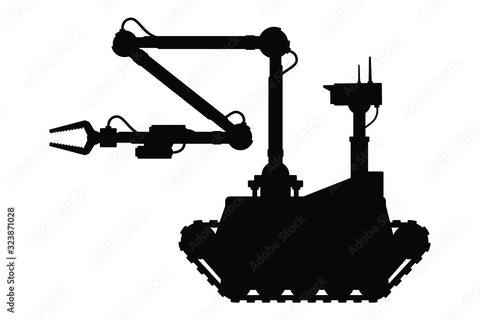 Tattered American Flag - Talon EOD Robot Edition