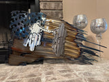 32Inch Tattered American Flag - Custom Motorcycle Edition