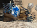 Tattered American Flag - Master Sergeant Rank Edition
