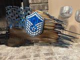 Tattered American Flag - Master Sergeant Rank Edition