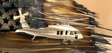 Tattered American Flag -  Army Master Aviator Wings & 2ea Blackhawk badges