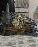 Tattered American Flag - President Trump Coin Edition