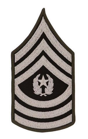 Tattered American Flag - Army Sergeant Major Rank Edition