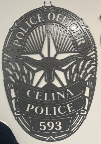 Custom Metal Police Badge