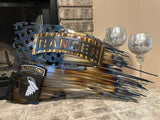 Tattered American Flag - Ranger Tab & 101st Edition