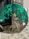Emerald Tree Of Life -Metal Wall Decor - Gift Idea