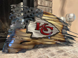 Tattered American Flag - Kansas City Chiefs Edition