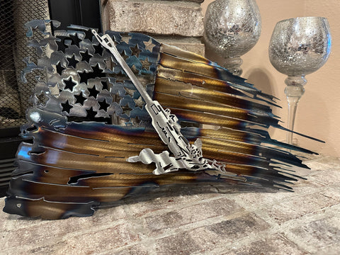 Tattered American Flag - M198 Howitzer Edition