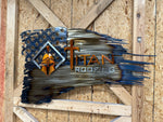 Tattered American Flag - Titan Roofing Logo