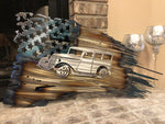 Tattered American Flag - Ford Woodie Edition
