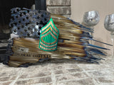 Tattered American Flag - Army E8 Rank Edition