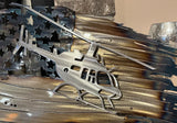 Tattered American Flag - CH-47 Chinook and Bell 206 Jetranger Edition