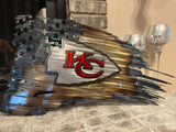 Tattered American Flag - Kansas City Chiefs Edition