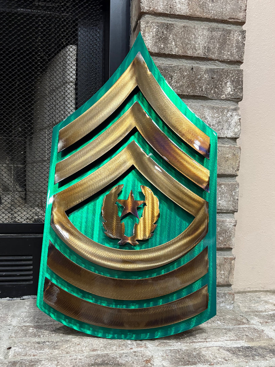 Command Sergeant Major Rank (CSM) Edition – Mind Bending Metal Art