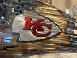 Tattered American Flag - Kansas City Chiefs Edition