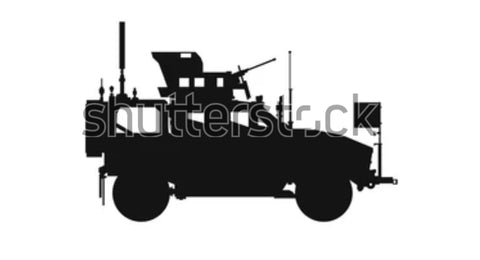 Tattered American Flag - M-ATV Edition