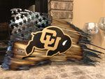 Tattered American Flag - University of Colorado Edition
