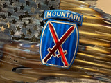 Tattered American Flag - 10th Mountain Edition