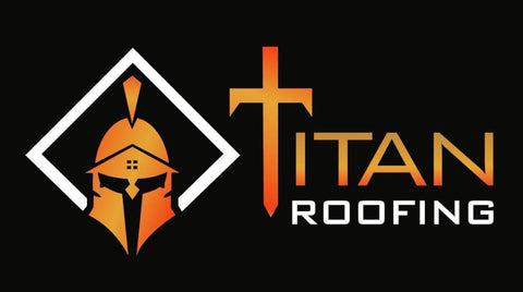Tattered American Flag - Titan Roofing Logo
