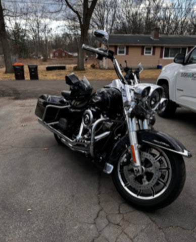 Tattered American Flag - Harley Motorcycle Edition
