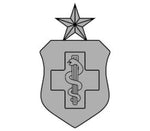 Tattered American Flag - Senior Medical Technician Badge Edition