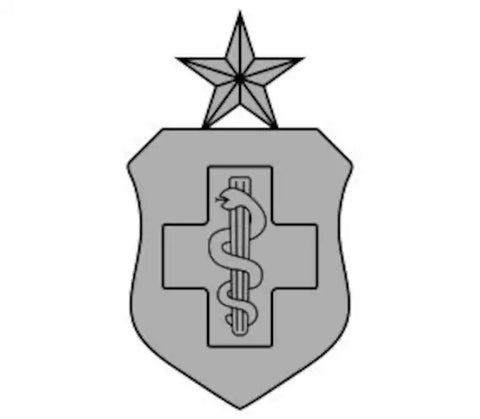 Tattered American Flag - Senior Medical Technician Badge Edition