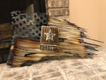 Tattered American Flag -  Army Logo Special Edition