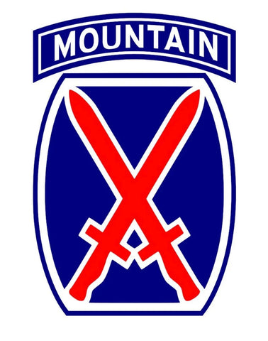 Tattered American Flag - 10th Mountain Edition