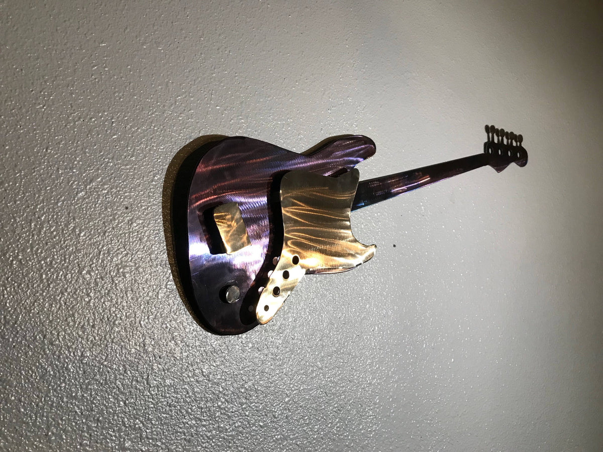 Bass Guitar Metal Art Metal Wall Art Mind Bending Metal Art