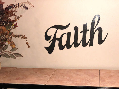 Faith Sign - Metal Wall Decor