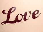 Love Sign - Metal Wall Decor