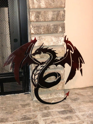 Metal Dragon Decor