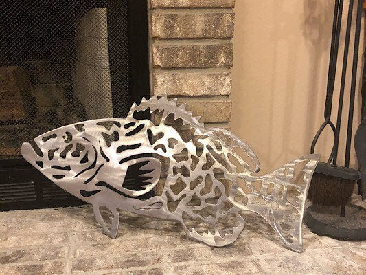 Grouper Metal Wall Decor