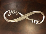 Infinity You Me - Metal Wall Decor