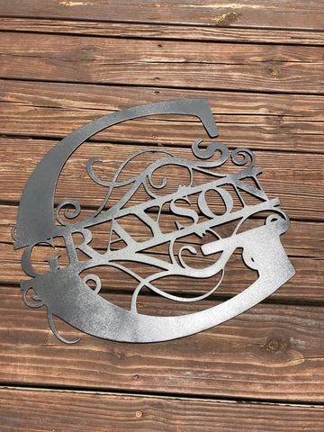 Custom Metal Signs | Monogram Wall Decor | Metal Wall Art