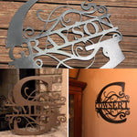 Custom Metal Signs | Monogram Wall Decor | Metal Wall Art